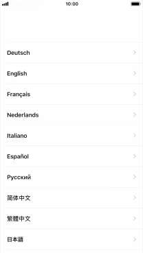 Pulsa el idioma deseado.