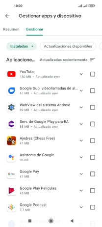 Pulsa la app deseada.