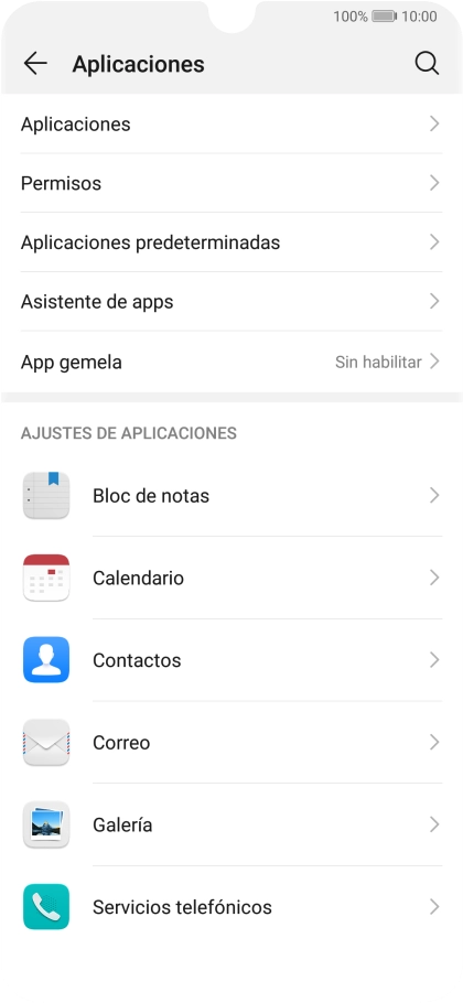 Pulsa Aplicaciones.
