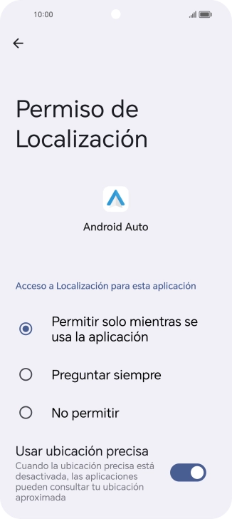 Pulsa el ajuste deseado.