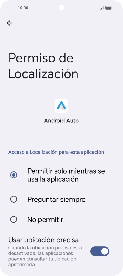 Pulsa el ajuste deseado.