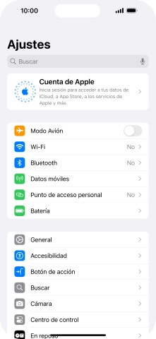 Pulsa Cuenta de Apple.
