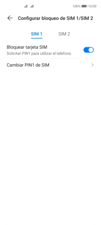 Pulsa la tarjeta SIM deseada.