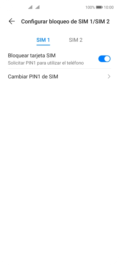 Pulsa la tarjeta SIM deseada.