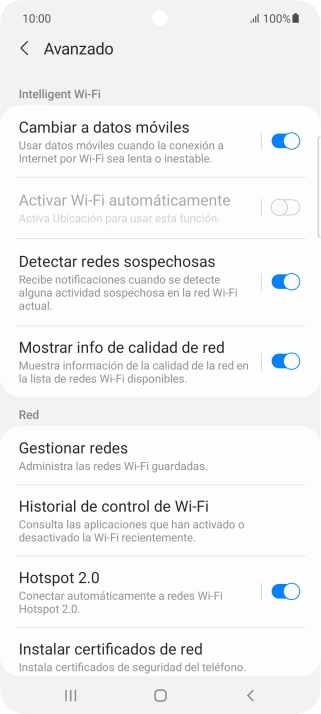 Pulsa el indicador junto a 