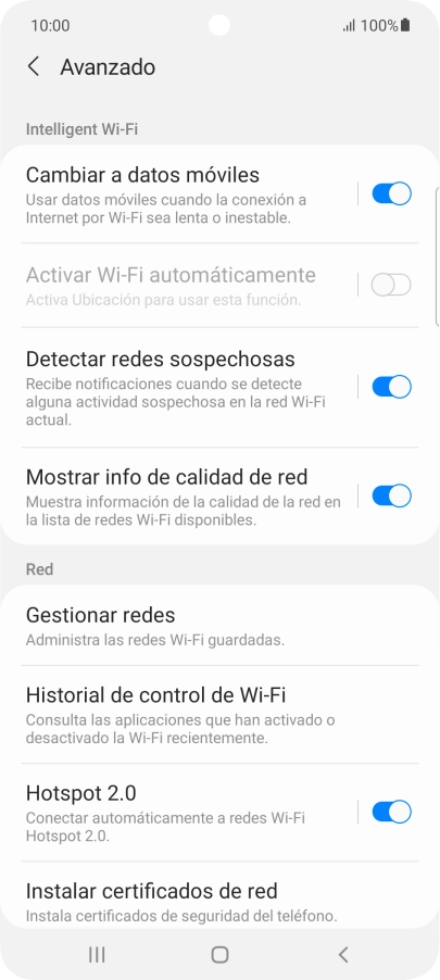 Pulsa el indicador junto a 