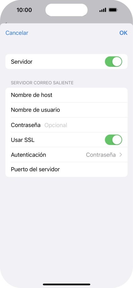 Pulsa el indicador junto a 