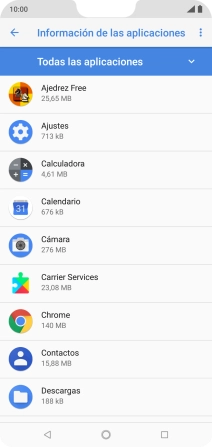 Pulsa la app deseada.