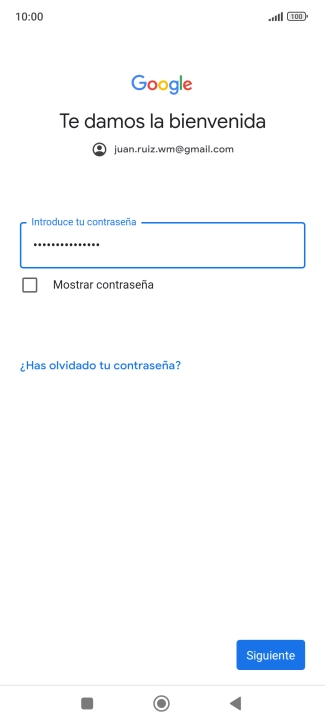 Pulsa Siguiente.