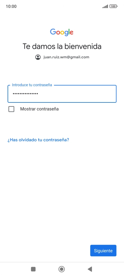 Pulsa Siguiente.