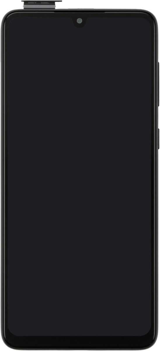 Retira el contenedor de tarjetas del teléfono.