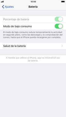 Pulsa la tecla de inicio para terminar y regresar a la pantalla de inicio.