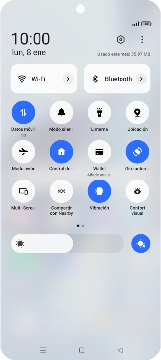 Pulsa Modo silencioso para activar o desactivar el modo silencioso.