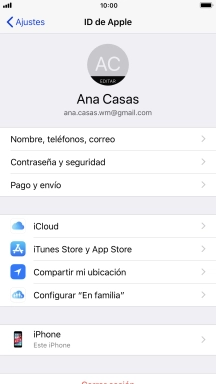 Pulsa iCloud.