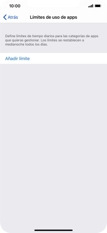 Pulsa Añadir límite.