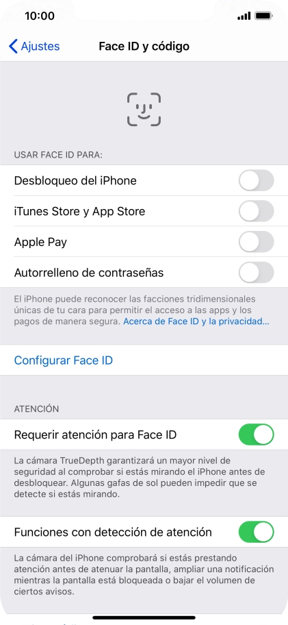 Desliza el dedo hacia arriba desde la parte inferior de la pantalla para terminar y volver a la pantalla de inicio.