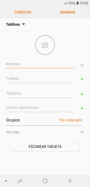 Pulsa la lista desplegable de la guía.