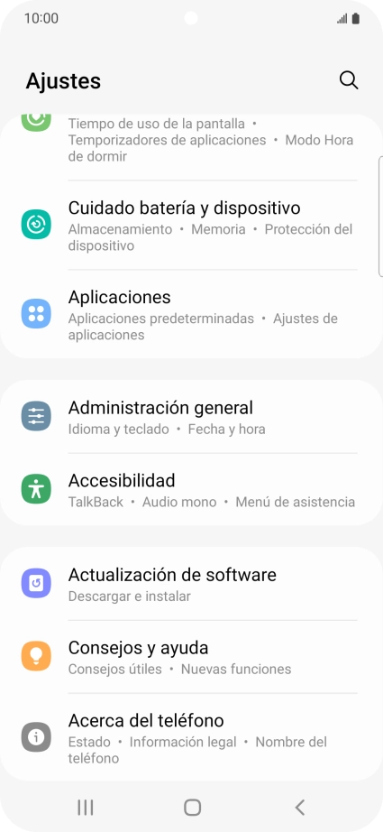 Pulsa Aplicaciones.