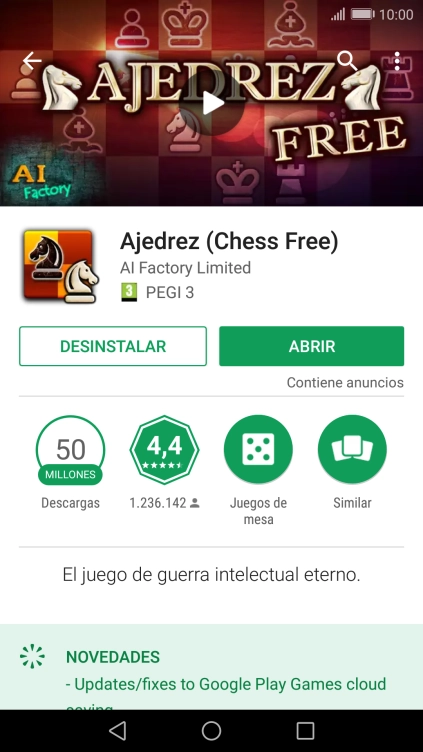 Pulsa DESINSTALAR. Pulsa DESINSTALAR.