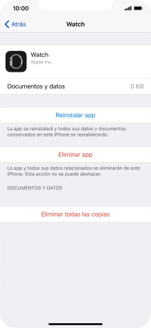 Desliza el dedo hacia arriba desde la parte inferior de la pantalla para terminar y volver a la pantalla de inicio.