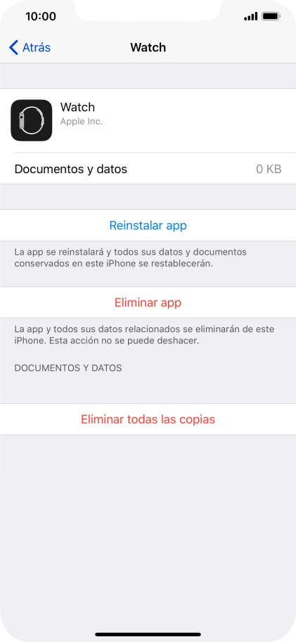 Desliza el dedo hacia arriba desde la parte inferior de la pantalla para terminar y volver a la pantalla de inicio.