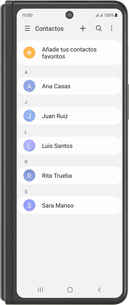 Pulsa el contacto deseado.