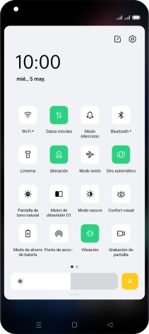 Pulsa el icono de ajustes.