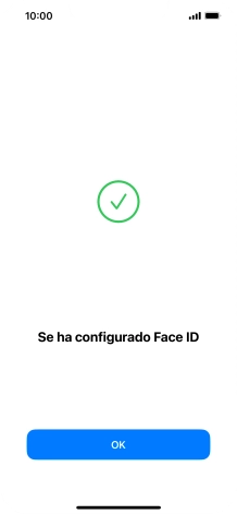 Pulsa OK. Si no has añadido anteriormente un código de seguridad, tendrás que introducir un código de libre elección dos veces consecutivas.
