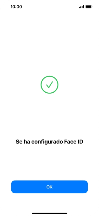 Pulsa OK. Si no has añadido anteriormente un código de seguridad, tendrás que introducir un código de libre elección dos veces consecutivas.