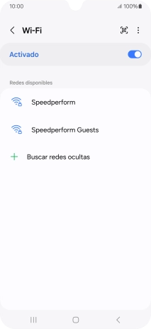 Pulsa la red wifi deseada.