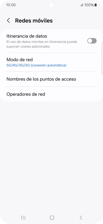 Pulsa Operadores de red.