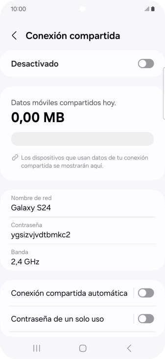Pulsa Nombre de red.