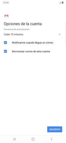 Si aparece en la pantalla esta imagen, tu cuenta de correo electrónico ha sido reconocida y configurada automáticamente. Sigue las indicaciones de la pantalla para introducir más información y terminar la configuración.