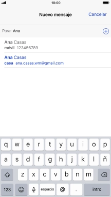 Pulsa el contacto deseado.
