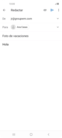 Pulsa el icono de anexos.