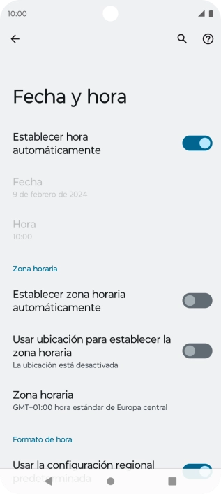 Pulsa el indicador junto a 