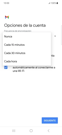 Pulsa el ajuste deseado.