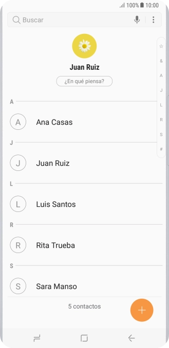 Pulsa el contacto deseado.