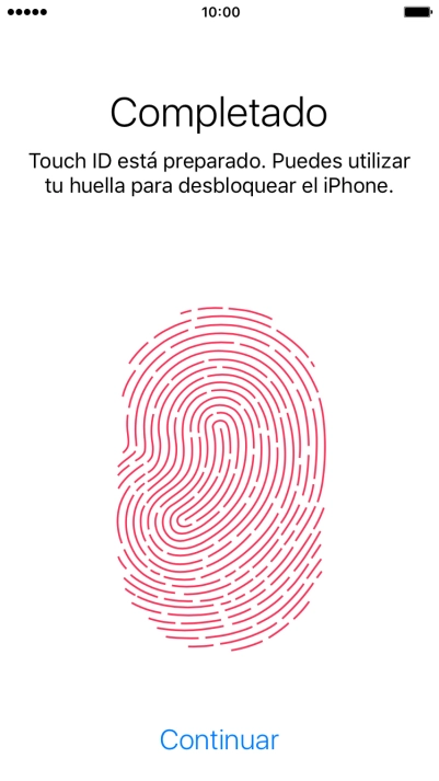 Pulsa Continuar. Si no has añadido anteriormente un código de seguridad, tendrás que introducir un código de libre elección dos veces consecutivas. Pulsa Continuar. Si no has añadido anteriormente un código de seguridad, tendrás que introducir un código de libre elección dos veces consecutivas.