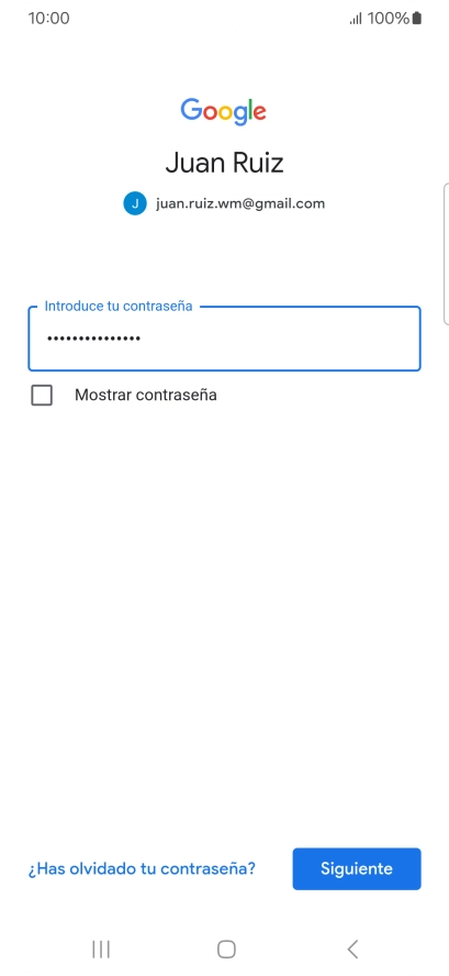 Pulsa Siguiente.