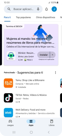 Pulsa el icono de perfil.