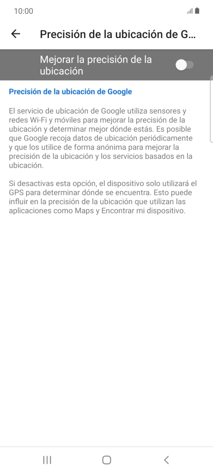 Pulsa el indicador junto a 