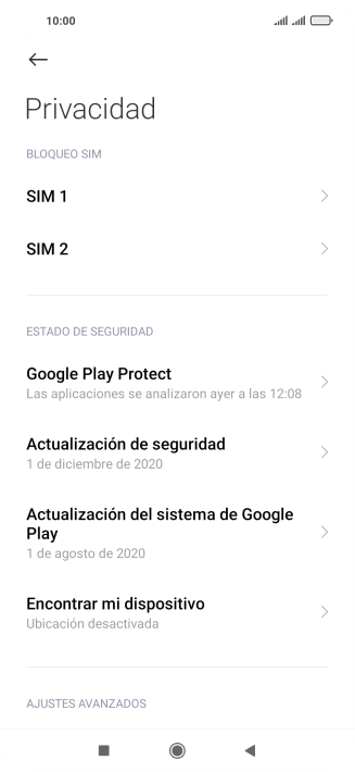 Pulsa la tarjeta SIM deseada.