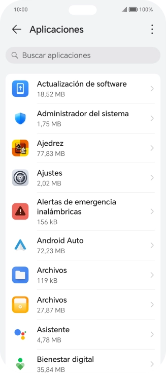 Pulsa la app deseada.