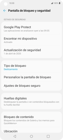 Pulsa Huellas digitales.