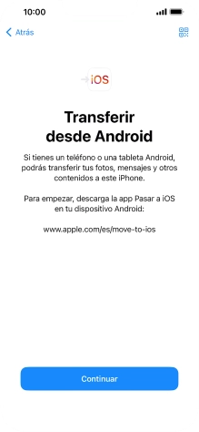 Para transferir contenido a tu teléfono, tienes que haber instalado la app 