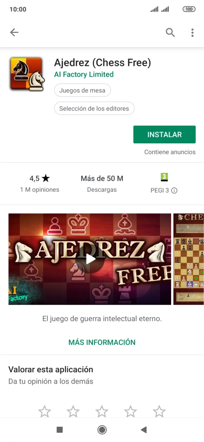 Pulsa INSTALAR y sigue las indicaciones de la pantalla para instalar la app. Pulsa INSTALAR y sigue las indicaciones de la pantalla para instalar la app.