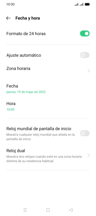 Pulsa el indicador junto a 