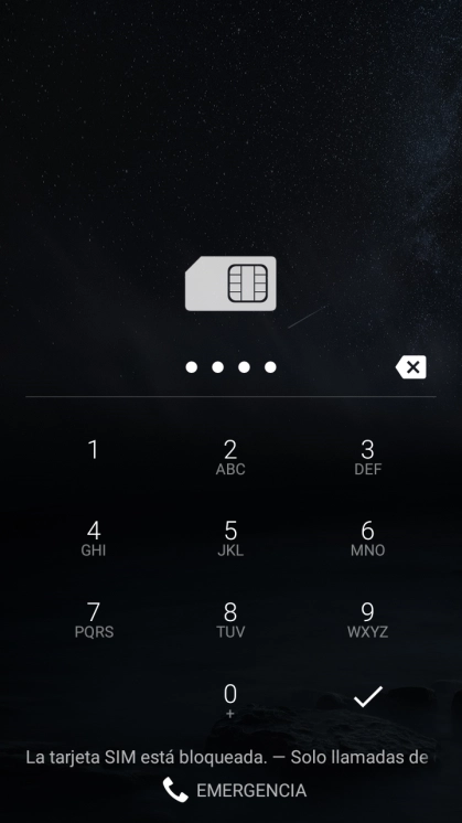 Si lo solicita el teléfono, introduce el código PIN y pulsa el icono de aceptar.