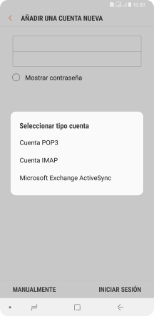 Pulsa Cuenta IMAP.
